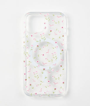 Magsafe case with flowers and bows pattern