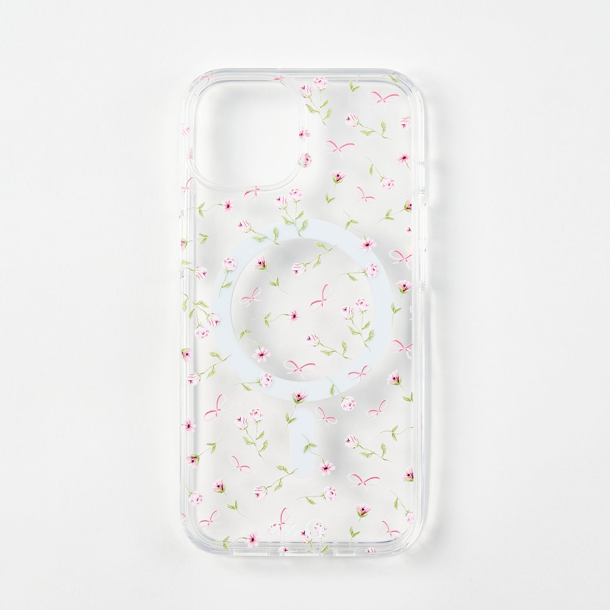 Magsafe case with flowers and bows pattern