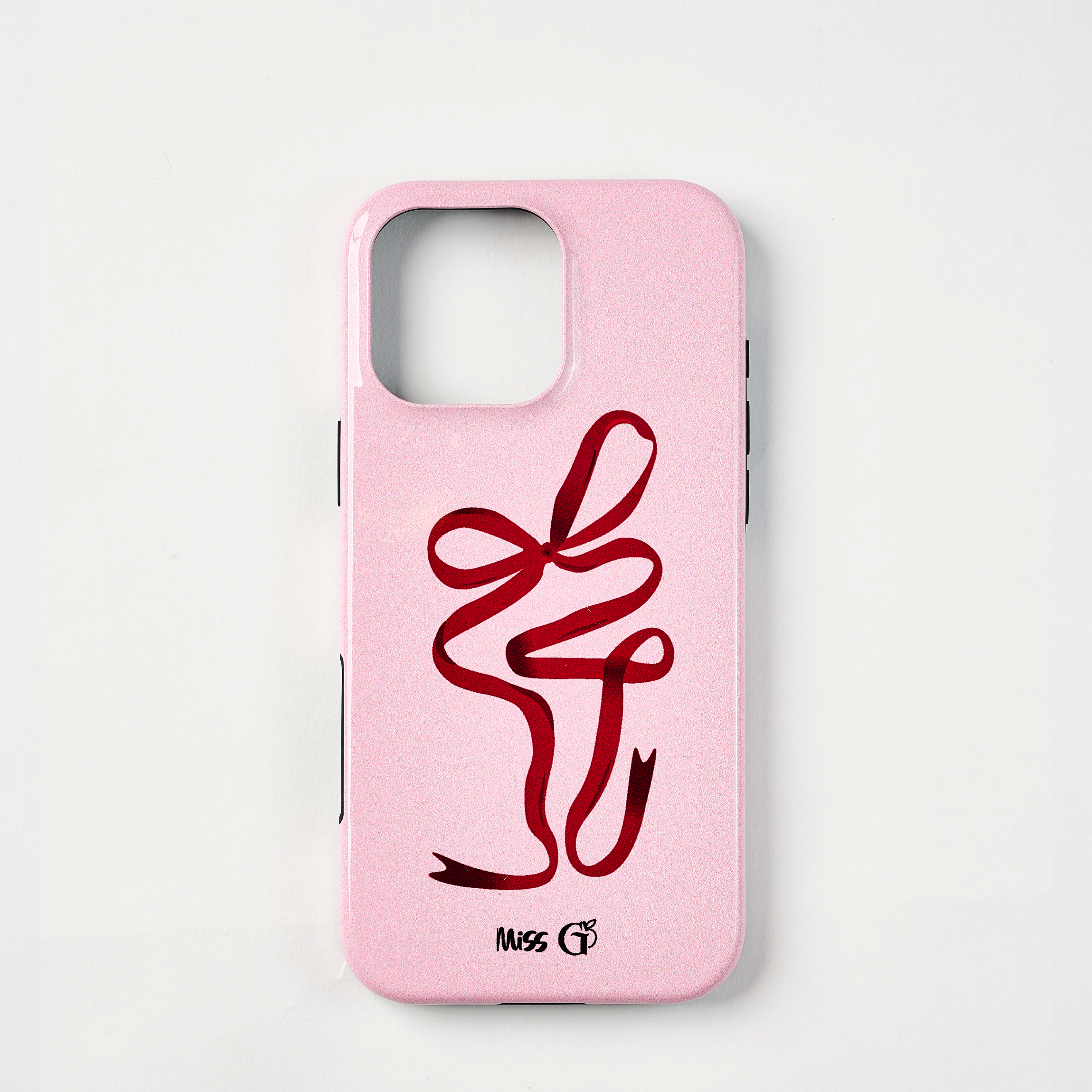 Étui de protection à motif nœud rouge