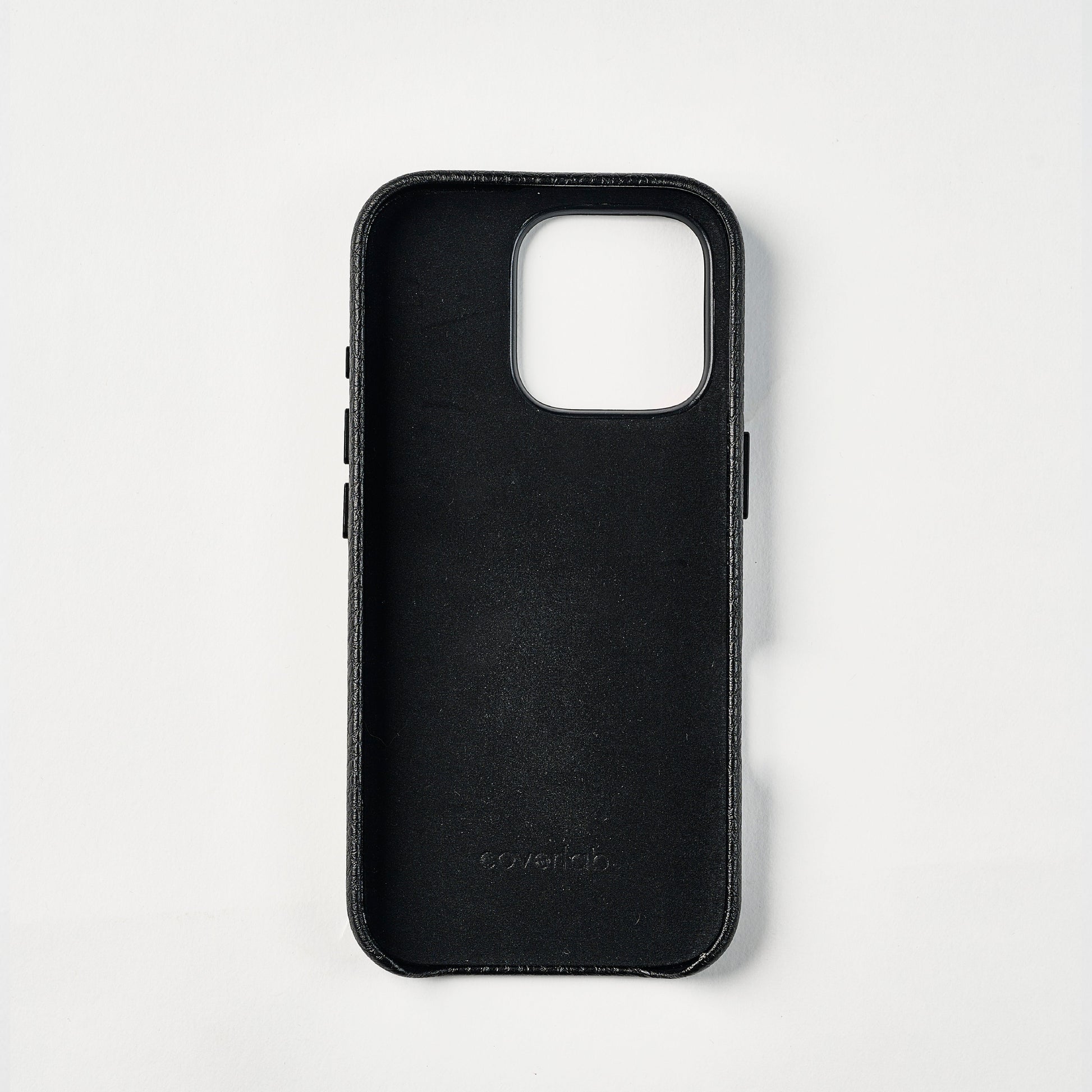 Leather case with red and white hearts pattern
