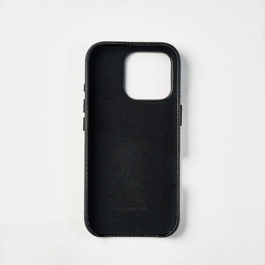 Leather case with heart pattern