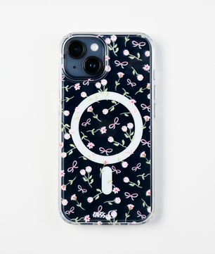 Magsafe case with flowers and bows pattern