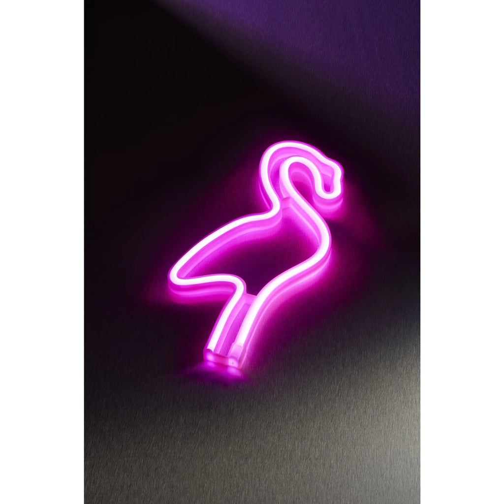 Neon Wall Flamingo